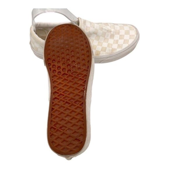 Vans Vault OG Era LX Checkboard Logo Size 7 Men's Shoes Tan And White - Picture 7 of 12